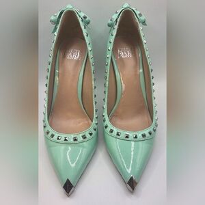 ⭐️Truth Or Dare By Madonna Mint Green Studded Women's Shoes Size 6